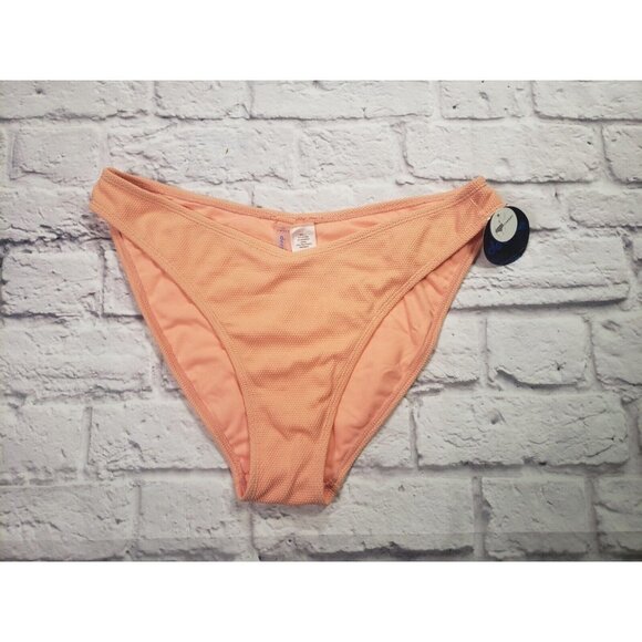 Decree Women's Light Orange Cheeky Bikini Swimsuit Bottom Size XL - Picture 1 of 3